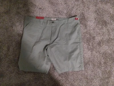 Pantalones Cortos de Vestir Merona Verde Frente Plano Talla 46/10” Entrepierna NUEVO CON ETIQUETAS Foto 1 de 2