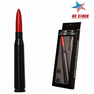 For Car Jeep Grand Cherokee Patriot Dodge Ram Durango Red Bullet Antenna 50 CAL - Picture 1 of 6