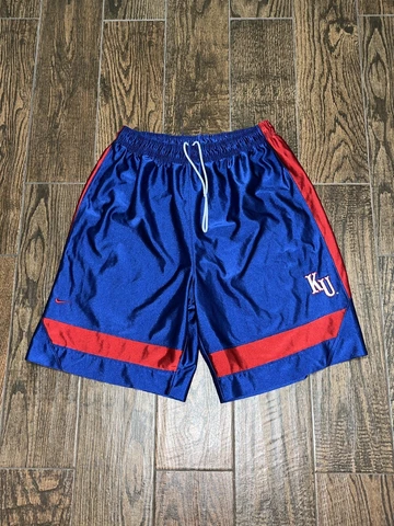 Mens Kansas Jayhawks Nike Blue Basketball Shorts Sz. M Cover