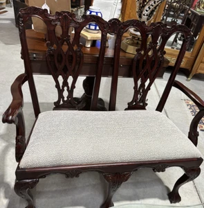 Vintage Chippendale Loveseat  - Picture 1 of 8