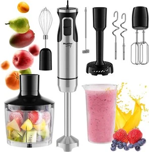 Living Immersion Hand Blender Set - 8-Speed with 7 Stainless Steel Attachments - Picture 1 of 7