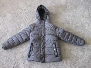 Swiss Tech Youth Small (6-7) Gray Full Zip Hooded Lined Puffer Jacket, VGC - Picture 1 of 11
