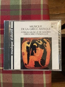 Musique De La Grece Antique  GREGORIO PANIAGUA  Harmonia Mundi   SEALED MINT - Bild 1 von 2