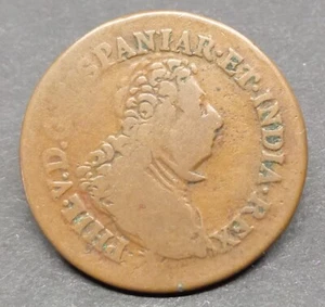 BELGIQUE DUCHE DE NAMUR - 2 LIARDS 1709 PHILIPPE V D'ESPAGNE- Cuivre 27,5 mm - Imagen 1 de 2