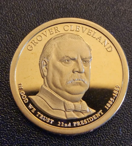 2012 S Proof Grover Cleveland Presidential dollar (Variety 1st term) Cover