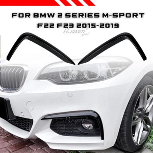 Pour BMW Série 2 Coupé F22 F23 M-Sport Volets de Pare-Chocs Avant Aero Flics - Imagen 1 de 7