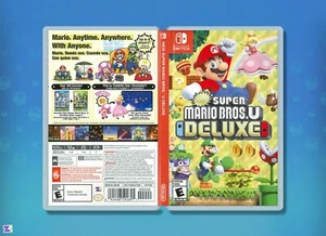 Funda de repuesto New Super Mario Bros U Deluxe: (Doble cara) Nintendo Switch - Imagen 1 de 2