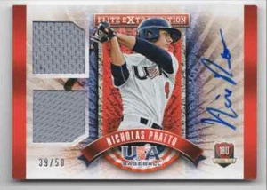 2015 Panini Elite Extra Edition USA Baseball 18U Dual Game Jerseys Signatures - Picture 1 of 2