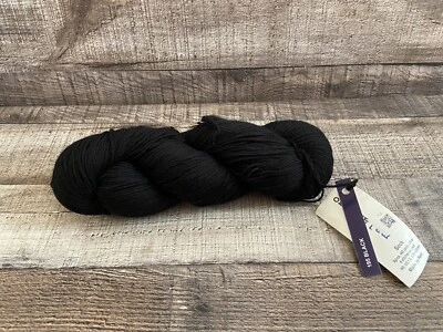 Malabrigo Superwash Merino Wool Sock 195 Black - Image 1 of 3