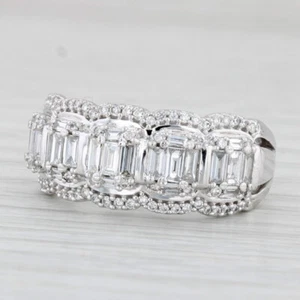 1.41ctw Diamond Ring 14k White Gold Size 8.5 - Picture 1 of 10