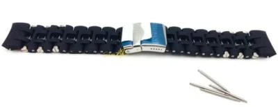 НОВЫЙ ПОДЛИННЫЙ INVICTA часы группы морской паук черный резиновый 0138 браслет + 4 булавки  - Изображение 1 из 4