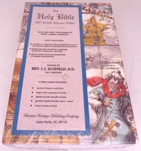 1917 Scofield Reference Edition Holy Bible KJV 1994 Christian Heritage Reprint - Picture 1 of 13
