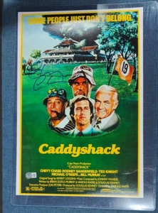 Poster film firmato Chevy Chase caddyshack 11"" x 17"" BSA COA testimone - Foto 1 di 5