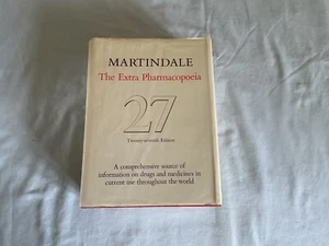 Martindale The Extra Pharmacopoeia 27th Edition Published 1977 Dust Jacket - Picture 1 of 13