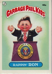 TOPPS CHEWING GUM INC. GARBAGE PAIL KIDS RAPPIN’ RON 1985 - 46a - Picture 1 of 2