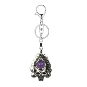 Collar de calavera gótica para hacer joyas gema de aleación de plata para mujeres hombres - Imagen 1 de 31