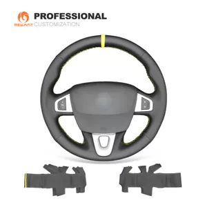 Hágalo usted mismo Cubierta de volante cuero auténtico para Renault Megane 3 (Coupe) RS 2010-2016 - Imagen 1 de 9
