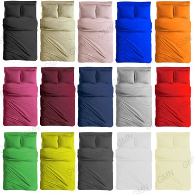 LENZUOLA MATRIMONIALI TINTA UNITA E IN COTONE 100 SET COMPLETO CON ANGOLI LETTO