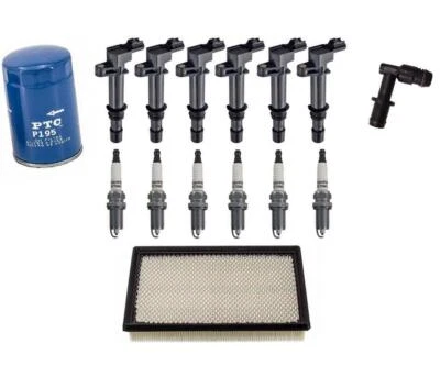 For 2006-2007 Jeep Commander 3.7L Ignition Coils Spark Plugs Tune Up Kit - Image 1 of 4