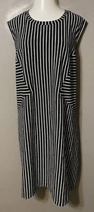 Vestido Evri Talla 4X - Hermoso Vestido Blanco y Negro - Imagen 1 de 3