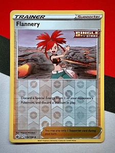 Flannery Trainer Reverse Holo 139/198 Chilling Reign Pokemon PACK FRESH - Picture 1 of 2