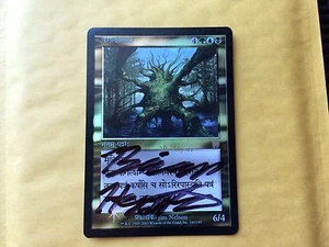 Misprint Foil Fungal Shambler PRERELEASE shifted stamp MTG Magic Card - Picture 1 of 4