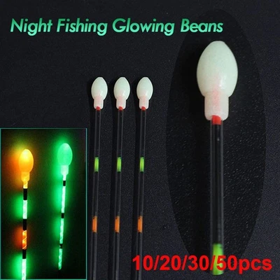 Luminous Rubber Bean Fishing Float Accessories Night Fishing Glowing Beans - image 1 of 4