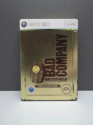 BATTLEFIELD BAD COMPANY GOLD EDITION STEELBOOK MICROSOFT XBOX 360 PAL OVP CIB - Bild 1 von 4