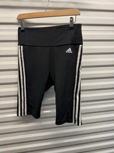 Adidas Damen 3-Streifen Tight Shorts schwarz Laufen Training Größe M - Bild 1 von 4