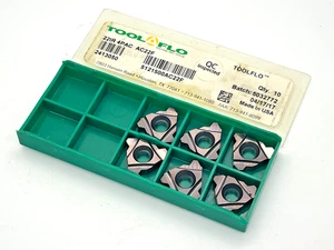 Tool-Flo 22IR 4PAC AC22F New Carbide Inserts - Qty. 6 - Picture 1 of 2