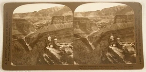 BEGINNING OF GRANITE GORGE GRAND CANYON ARIZONA STEREOVIEW 1905 - Picture 1 of 2