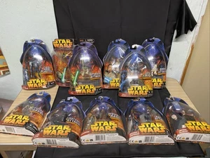 Lot of 11 Hasbro 2005 Star Wars Revenge of The Sith MOC Figures New In Package - Picture 1 of 21