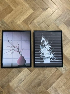 Vintage Prints Floral 1980s Black Frame Anthony M Bottanelli Athena Style - Picture 1 of 6