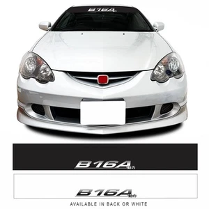 B16A Motor JDM Rennwagen Scheibenbanner passt Honda Typ R Sonnenleiste Aufkleber - Bild 1 von 2
