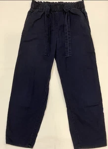 H&M dunkelblaue Mädchen Knöchelhose zum Überziehen Größe 7 - Bild 1 von 4