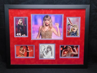 Taylor Swift Signed Auto Framed CD Insert Photo TTPD Tortured Poets JSA COA A - Image 1 of 3