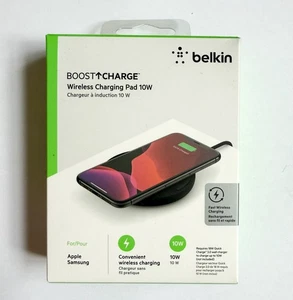Belkin Boost Charge Wireless Charging Pad 10W for Iphone Samsung - Picture 1 of 4