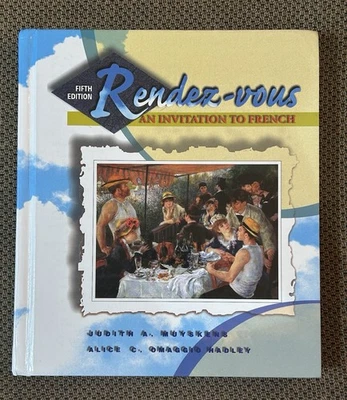 Rendez-vous An Invitation To French 5th Edition Textbook Muyskens Omaggio Hadley - Image 1 of 2