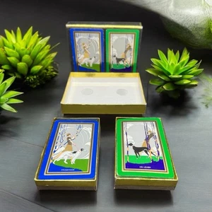 Congress Designer Series Art Deco Playing Cards 2 Decks Promenade Dog on Leash - Picture 1 of 10