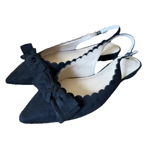 Ballerine Essex Lane Taliah Slingback nere da donna taglia 8M. Nuovo - Foto 1 di 12