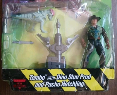 FIGURA KENNER PARQUE JURÁSICO EL MUNDO PERDIDO DINOSAURIO ROLAND TEMBO CAZADOR DINOSAURIO Foto 1 de 4