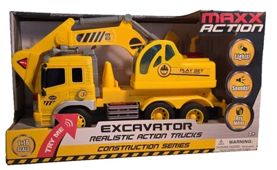 Max Action экскаватор света и звука 1:16 масштаб совершенно новый Prev мотор совершенно новый 3 + - Изображение 1 из 3