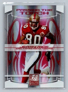 2008 Elite Passing The Torch Insert #PT-14 Calvin Johnson & Jerry Rice HOF /800 - Picture 1 of 2
