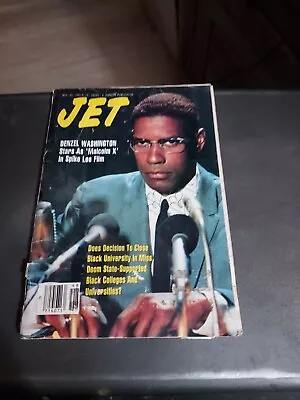 1992 November 30 JET Magazine, Denzel Washington as ‘Malcolm X’ - Image 1 of 2