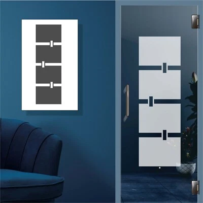 Glastür Aufkleber für Tür Klebefolie Glas Tür Dekor Folie Sticker Glastattoo - Bild 1 von 4