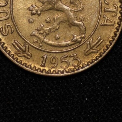 FINLAND ~ 1953 ~ 10 Markkaa ~ ERROR ~ DOUBLE DIE DATE ~ World Coin ☘️ W-#1038 ☘️ Cover