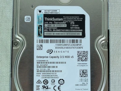 NEW Lenovo ThinkSystem 00YK041 7XB7A00052 6TB 7.2K SATA 6G 3.5" HDD Hard Drive - Image 1 of 3