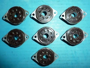 Cinch 8 Pin Octal Tube Socket 7pcs. NOS - Picture 1 of 2
