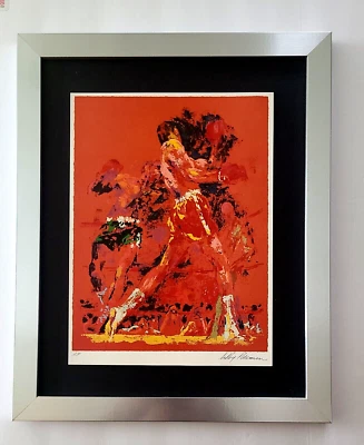 LEROY NEIMAN + 拳击 + CIRCA 1990 年代 + 签名印刷框 — 第 1/3 张图片