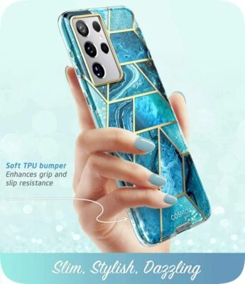 For Galaxy S21 Ultra 5G, i-Blason Cosmo Case Stylish Scratch-Proof Backing Cover - Image 1 of 4